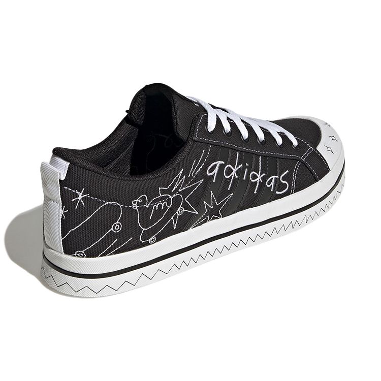 Adidas Кроссовки унисекс с вышивкой логотипа Bravada, черные HP3167