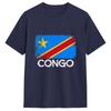Congo Flag Unisexs T Shirts Crazy Tees Short Sleeve Crew Neck Tshirt 100 Cotton 6xl Clothing