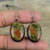 Unakite Earring Electroformed Copper Earrings Handmade Gemstone Earring Natural Unakite Jewelry Birthstone Earring Copper Jewelry For Gifts