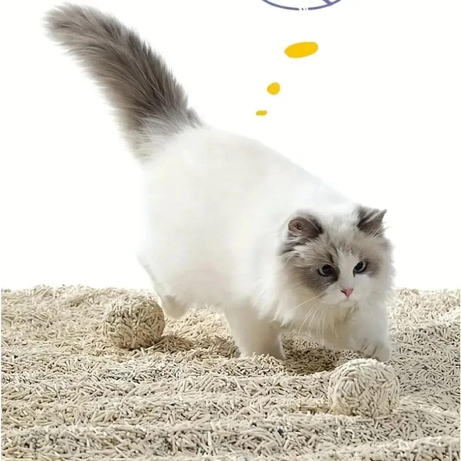 Кошачий наполнитель из тофу с активированным углем, оригинальный, смешанный, дезодорирующий, комкующийся, без пыли, из кукурузы и тофу, биоразлагаемый, с низким уровнем разноса 2,3 кг