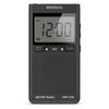 WINTECH Digital Tuner Radio with Alarm Clock Function Black FM Wideband Compatible Orange Backlight Neck Strap Included 2 AAA Batteries AM/FM DMR-C500
