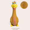 Latex Chicken Squeaky Dog Toy Funny Cartoon Duck Safe Non-Toxic Teething Toy Bite-Resistant Pet Interactive Toy Screaming Sound Pet Toys for Dogs