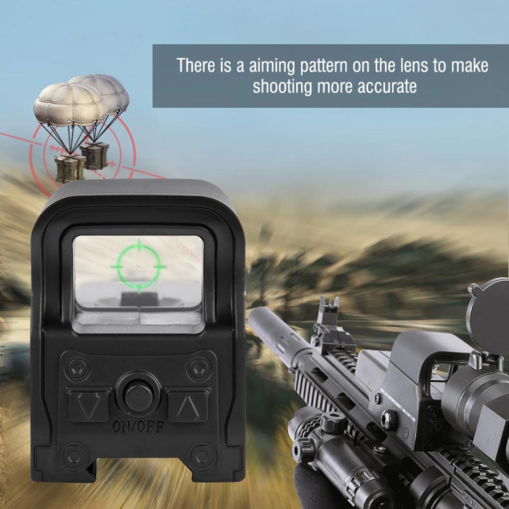 Голографический прицел для игрушечного пистолета с водными гелевыми шариками 21?23-миллиметровая направляющая зеленая точка света