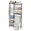 Above Toilet Storage Rack, 3-Tier Over The Toilet Shelf, Freestanding Bathroom Organizer Adjustable Storage Shelf Space Saver Rack for Restroom