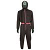 Подходит для взрослых и детей, черный комбинезон с длинным рукавом для косплея без маски