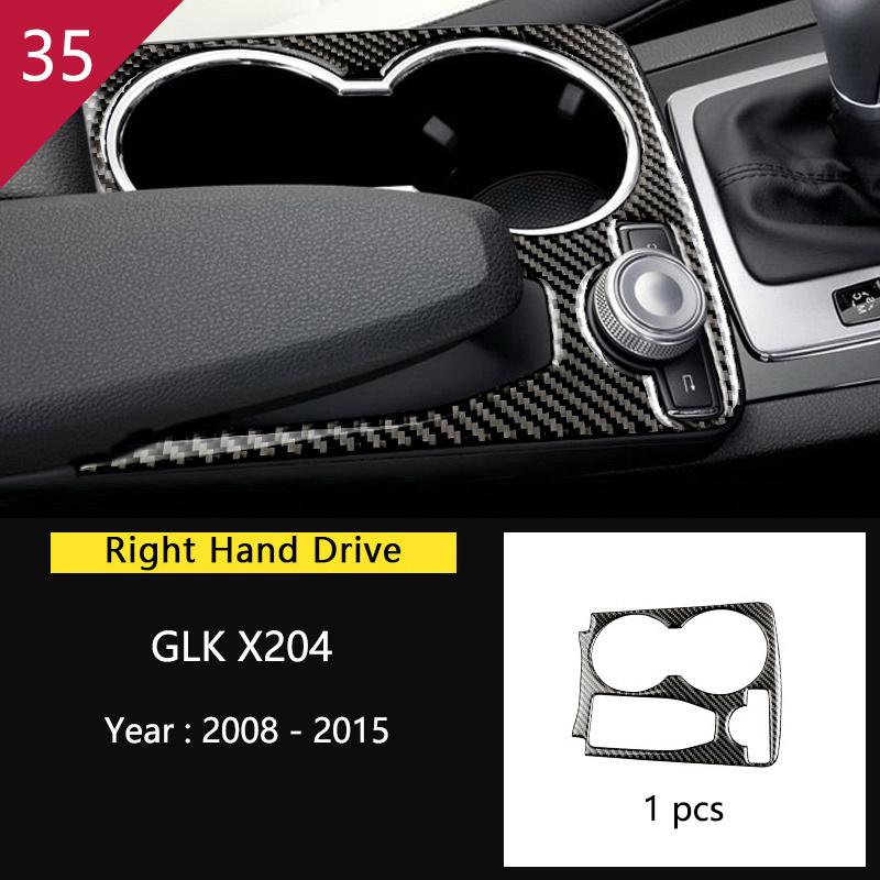 Углеродное волокно для Mercedes Benz GLK X204, внутренняя панель переключения передач, AC CD, панель, дверной подлокотник, отделка, наклейка на автомобиль