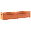 Planters 2 pcs Wax Brown Solid Pine Wood