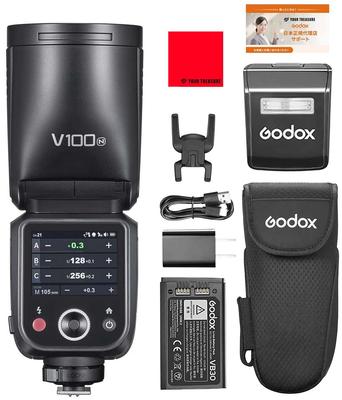 Godox V100N для Nikon TTL Круглая Голова Перезарядка 400 Вспышек на Полной Мощности Японская Инструкция Техническое Соответствие V100-N Литий-ионная Вспышка, 100 Вт, 1,7 Секунды