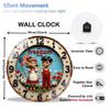 30cm Round Glass Wall Clock that is an Uncomplicated and User-Friendly Product