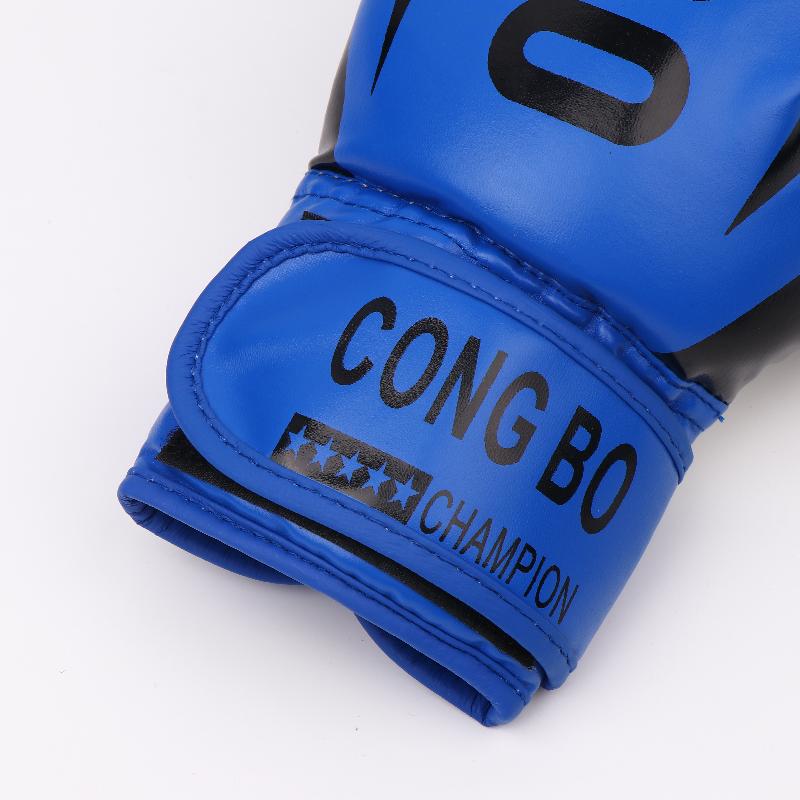 Детские 6 унций Профессиональные боксерские тренировочные спарринговые перчатки из ПУ кожи Детские дышащие перчатки для муай-тай, бокса, карате