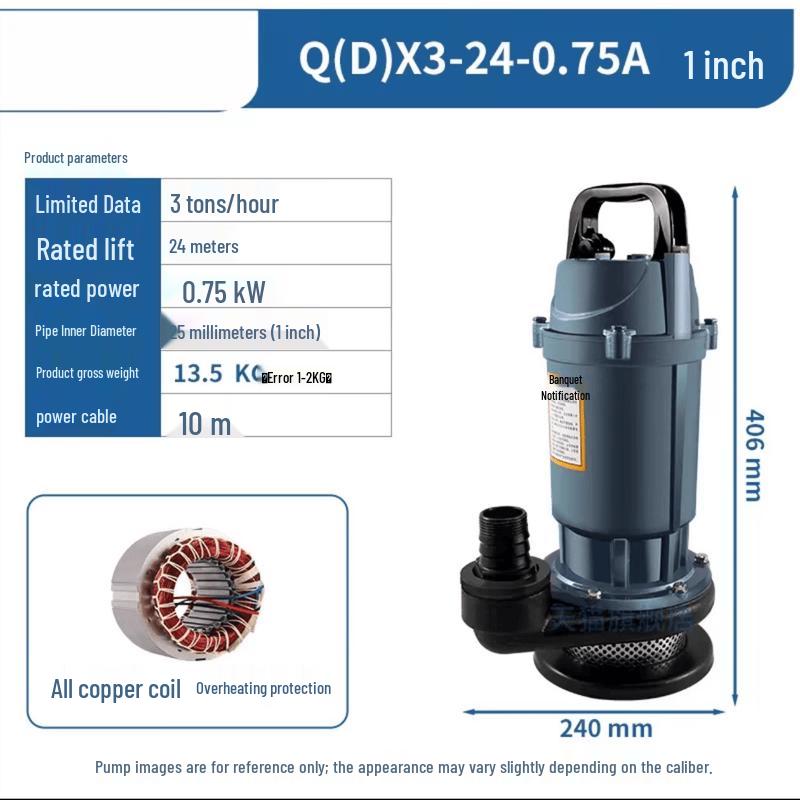 Jun Ding Ying Single Phase Submersible Pump