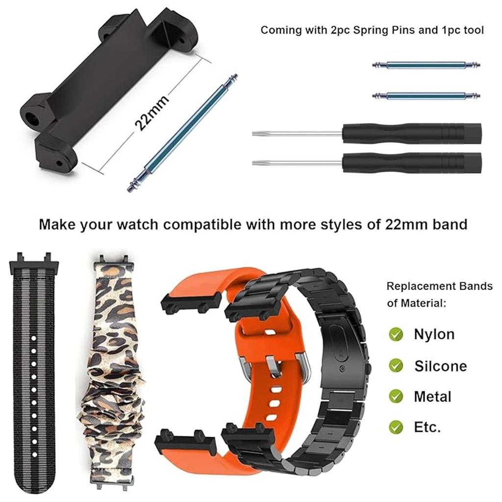 1 Set For Amazfit T-Rex /T-Rex Pro/T Rex 2 Watch Band Connector Screw Tool Rod Metal Adapter Pin Screwdrivers Accessories