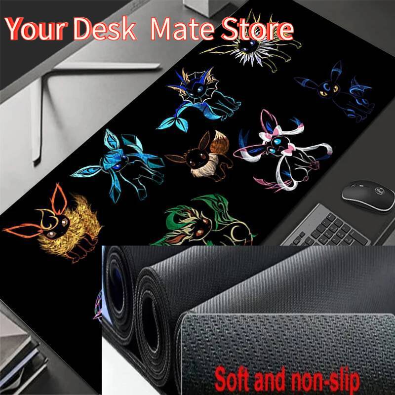 Computer Varmilo Keyboard Mouse Pad Anime Gaming Accessories Table XXL Gamer Carpet Desk PPokemon PPikachu Mat Mousepad