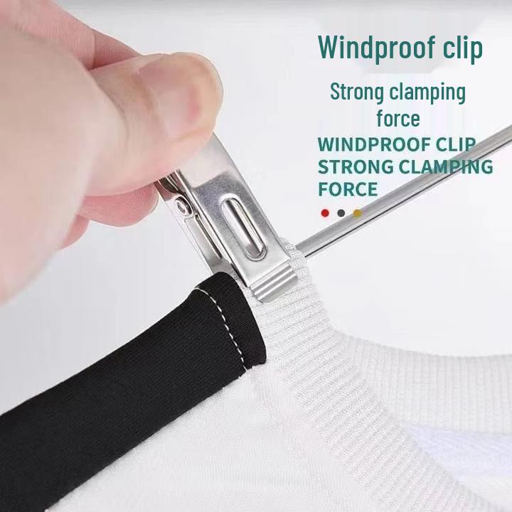 Сушилка-мультиклип из нержавеющей стали: Ветрозащитная, многофункциональная сушилка для одежды, носков и нижнего белья