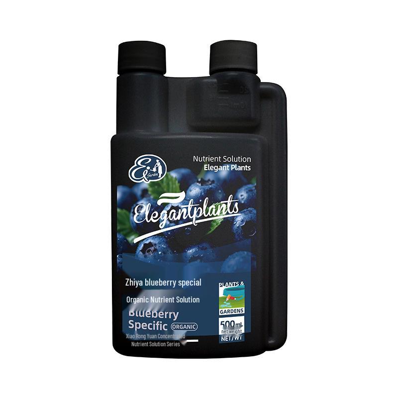 Специальный питательный раствор для голубики: Органическое подкисляющее удобрение для голубики в горшках, возвращает желтым листьям зеленый цвет