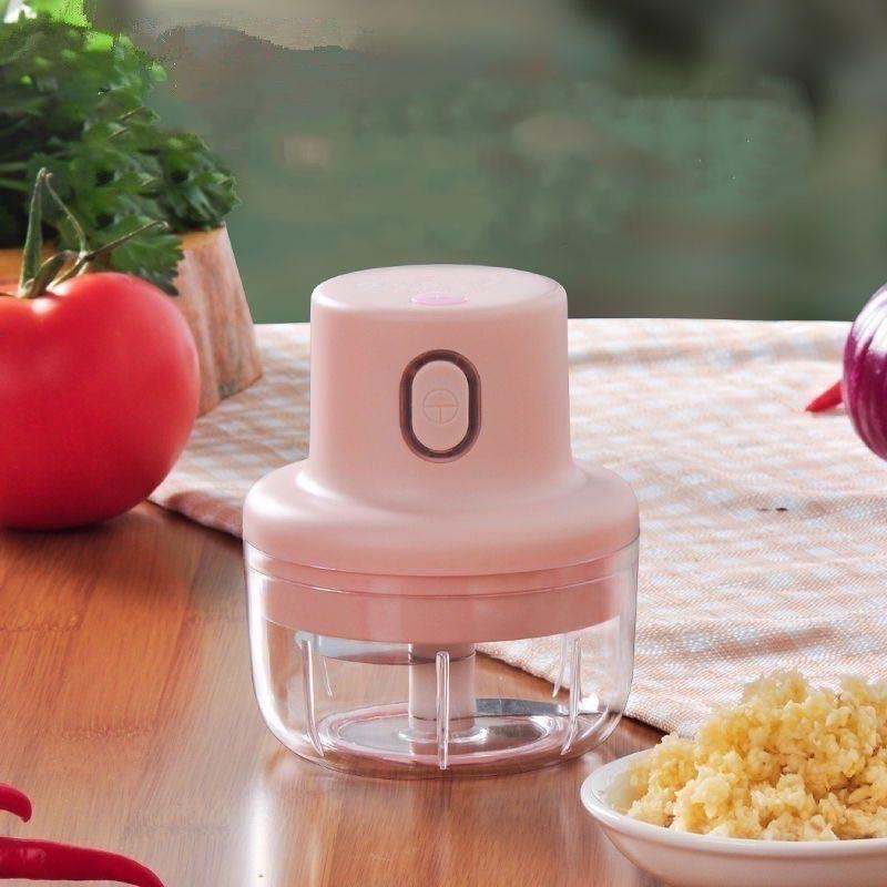 Mini Electric Garlic Chopper Meat Grinder Garlic Masher Machine Sturdy Durable Crushed Ginger Vegetable Crusher Baby Food Maker