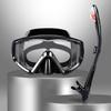 Dry Snorkel Set,  3 Window Snorkel Mask, Anti-Fog Scuba Diving Goggle and Snorkel, Adult Snorkeling Swim Mask with  PC  Lens