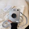 Camera Box Shaped Shoulder Tote Bag Top Handle Purse Crossbody Handbag for Women Girls