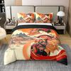 Japanese Ukiyoe Theme Duvet Cover Queen King Size Printed Bedding Set Kids Bedroom Decor Japanese Style 3 Pcs With 2 Pillowcases