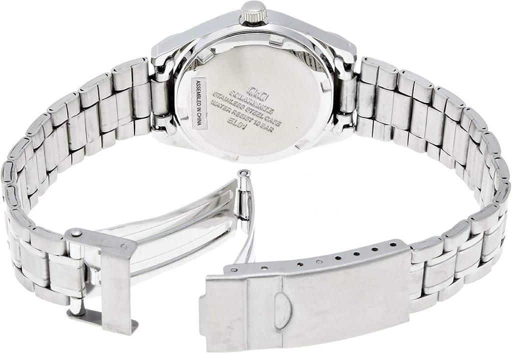 Женские серебристые часы Citizen SOLARMATE Q&Q H011-204