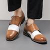 Men Shoes Casual Fashion Dress Shoes Stitched Buckle Strap Formal Footwear