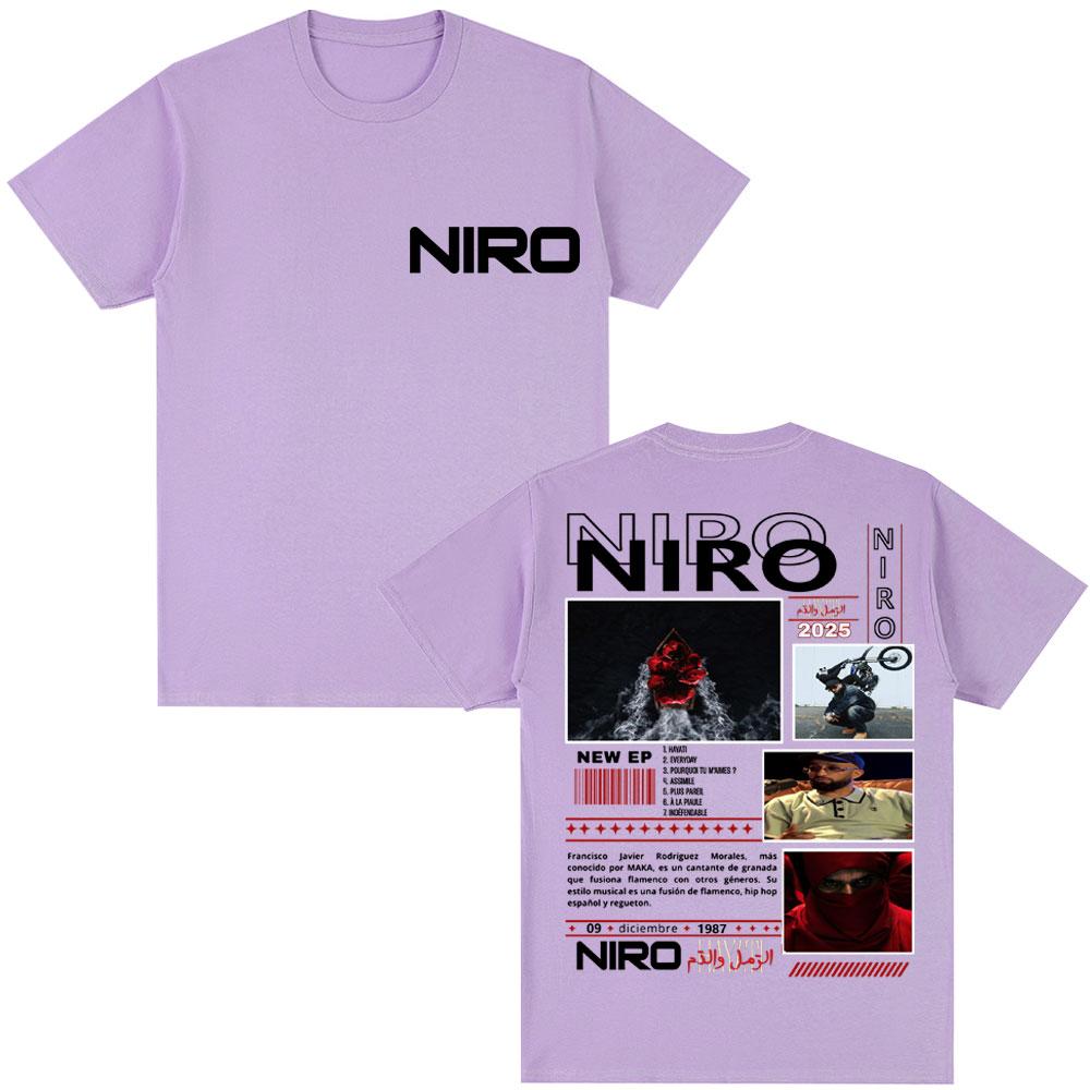Limted Rapper Niro Hayati Music Album Tshirt Men Women Fashion Harajuku Hip Hop Vintage T-shirts Oversized Casual Cotton T-Shirt