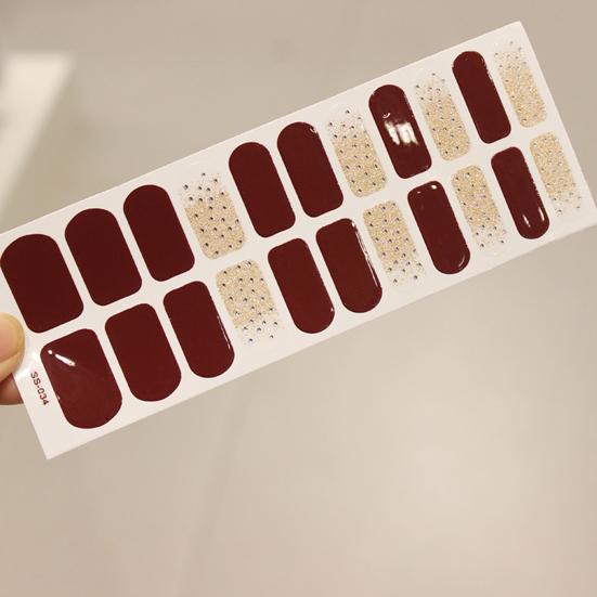 Ногти 22 шт. модные наклейки DIY мини самоклеящиеся блестящие маникюрные наклейки для салона