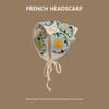 Платок в пасторальном стиле с цветочным узором, вязаный крючком, тюрбан на шнуровке, дышащий вязаный головной убор, аксессуары для волос