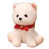 Simulation Pomeranian Dog Doll Cute Bichon Dog Little White Dog Doll Plush Toy Children And Girls Pet Doll