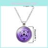 Naruto Time Gem Round Pendant Necklace Simple Unisex Jewelry Ideal Gift