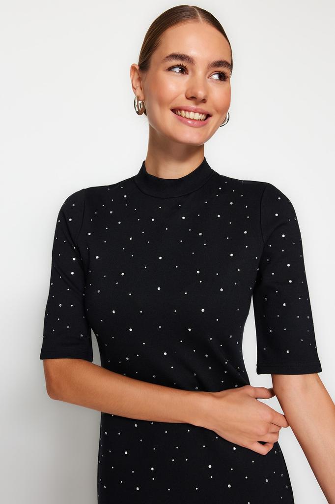 Женская модная деловая мини-юбка с короткими рукавами и мятным поясом, мини-тканое платье с воланами