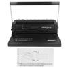 Binding Machine Spiral Coil Wire Binder 34 Square Holes Punching 12 Sheets 80g Bind 120 Sheets for A
