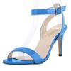 Women Sandals Stilettos Summer Sexy Open Toe Ankle Strap High Heels Ladies Shoes Buckle 9cm Mid Thin Heel Party Wedding Shoes