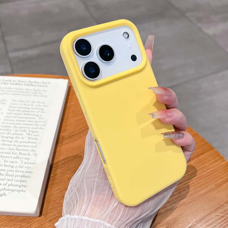 Роскошный матовый чехол из силикона TPU конфетного цвета с мягким на ощупь покрытием для IPhone 17 Air 16E 15 14 13 Pro Max, устойчивый к пятнам, противоударный чехол