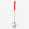 Венчик для яиц с закругленной головкой Быстрое смешивание Многоцелевой полуавтоматический ручной вращающийся венчик Смешивание Взбивание Взбивание Перемешивание