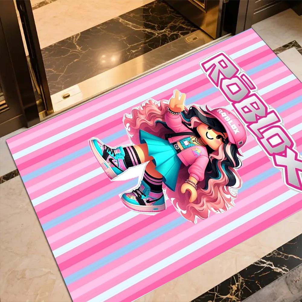Roblox Floor Rug Office Rug Suitable For Playrooms Foyer Dining Room Outdoor Antislip Carpet Anime Office Decor Spiritual Gift