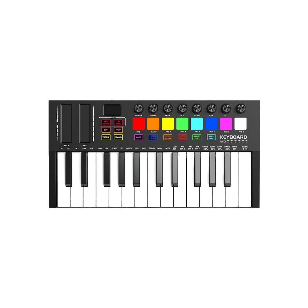 Kehuixing MD02 25-клавишная профессиональная MIDI-клавиатура и контроллер пэдов