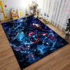 "Dark-Themed Cartoon Characters Carpet with Fantasy Elements Design" Suitable for use as an anti-slip for living room bedroom sofas