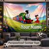 Wall Hanging Tapestry Custom NameThomas & Friends Pattern Personalized Printed Fabric Wall Decor
