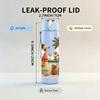 1PC Kid Girl Kitchen Table Scene Print 750ml Color Plastic Sports Water Bottle Leakproof Flip Straw Lid Suitable for Sports Office Home Use