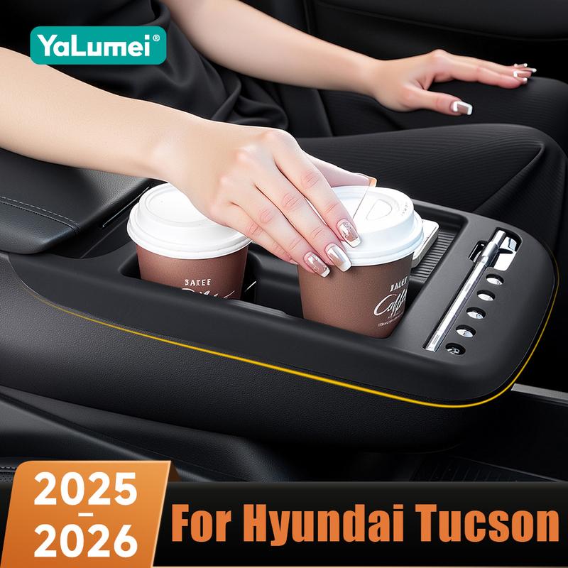 Для Hyundai Tucson 2025 2026 Limited Hybrid (ТОЛЬКО для электронного переключения) Силиконовая накладка на подлокотник центральной консоли автомобиля, лоток для хранения