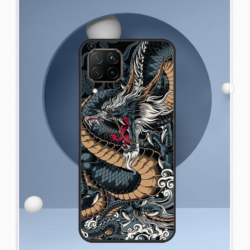 Чехол Chinese Dragon для Huawei Nova 12i 12s 11i 8i Y91 Y60 Y70 Y72 Y90 Y61 9 10 SE P20 P40 Lite P30 P60 Pro