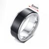 Кольцо от беспокойства Figet Spinner Rings для женщин и мужчин из нержавеющей стали, вращающееся свободное вращение, антистрессовые аксессуары, ювелирные изделия, подарки