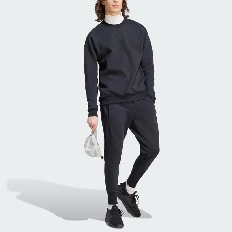 Adidas Sweatshirts Men's Black Crew Neck Moderate Other IN5109