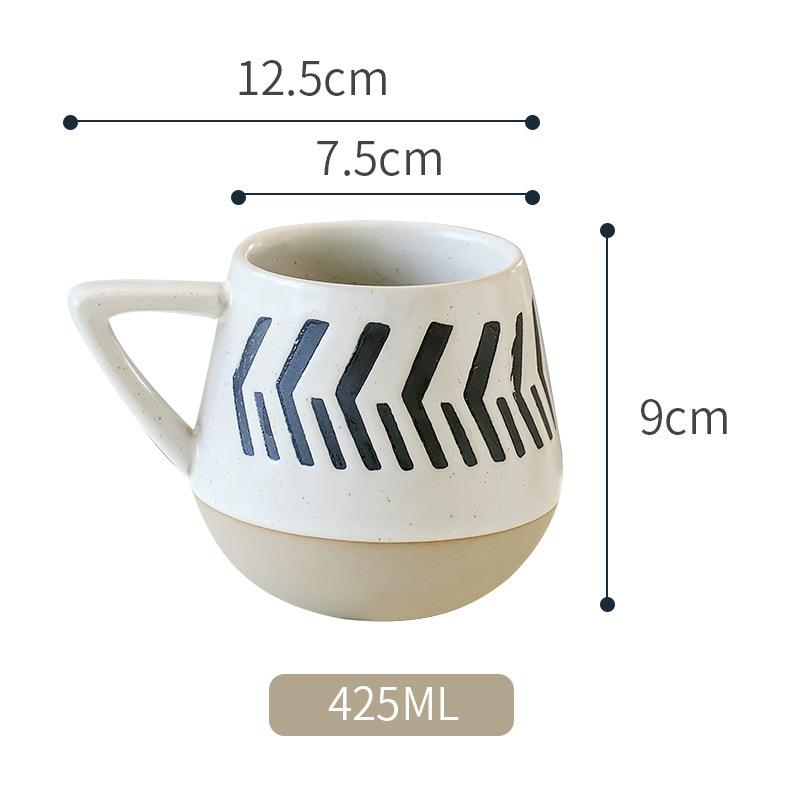 Простота Пара Кофейная чашка Послеобеденный чай Офис Керамическая чашка для воды Современный домашний завтрак Молочная чашка Креативная кружка Напиток Подарки