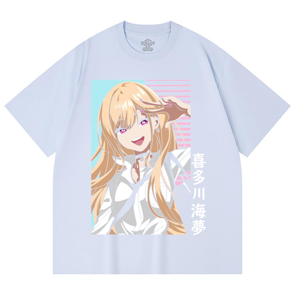 230 г/м² 100% хлопок My Dress Up Darling V2 Принт Унисекс Тяжелая хлопковая футболка
