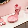 Yousheng Розовый поднос для украшений на шпильке 3D-печатное блюдо для украшений в виде туфли на высоком каблуке с бантом, держатель для женских колец и серег, подставка для демонстрации украшений для туалетного столика в спальне