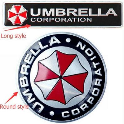 3D алюминиевый сплав Umbrella Corporation Resident Evil Наклейки Украшения Значок