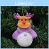 Decorations Glow Christmas Eva Snowman Night Light Hanging Ornament Decor Tree