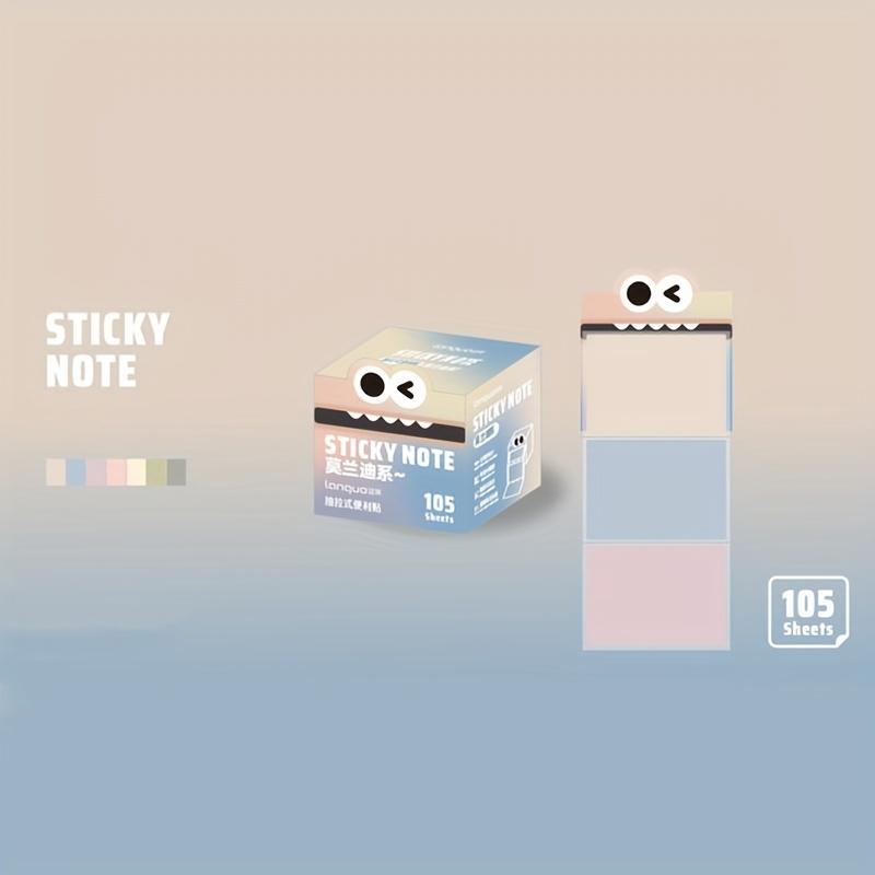 105 листов/коробка Прозрачные самоклеящиеся блокноты Kawill для заметок, офиса, школы, для самостоятельного использования.